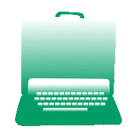 Sticker Typewriter Sticker by YEAH_Augsburg