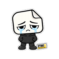Sad Tears Sticker by ZTIKIX