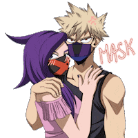 cupajocs bnha hana bakugou cupajocs Sticker