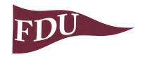 Flag Pennant Sticker by Fairleigh Dickinson University