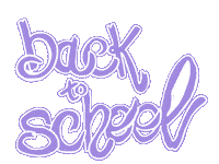 Back To School Violet Sticker
