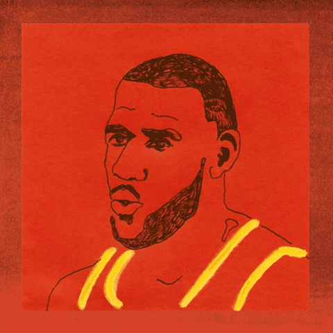 lebron james illustration GIF