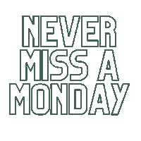 Never Miss A Monday Sticker by cyclefly
