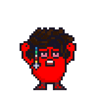 Angry Pixel Art Sticker by Potatozzz by 9GAG