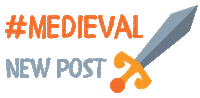 verabraun new post sword medieval verabraun Sticker