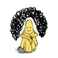 Sad Dark Sticker