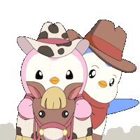 Happy Wild West Sticker by Pudgy Penguins