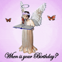 dotdave happy birthday angel butterflies when is your birthday GIF