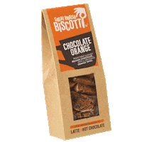Chocolate Orange Sticker by Great British Biscotti Company