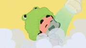 joie_suplementos feliz cantando Cantor banho GIF