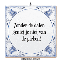 Hoop Wijsheid Sticker by Tegelspreuken.nl
