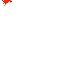 Fire Ants Orange Sticker by ElisaBasilisa