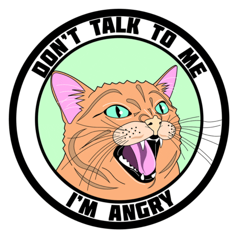 Angry Pop Art Sticker