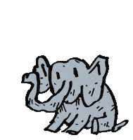 Water Elephant Sticker
