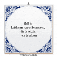 Sport Golf GIF by Tegelspreuken.nl
