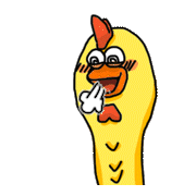 Chicken Gaga Sticker