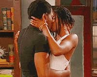 living single kiss GIF