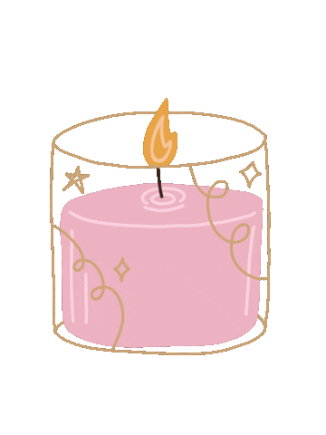 Pink Candle Sticker