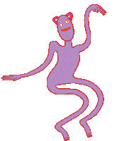 Cat Dancing Sticker by Sacha Beeley