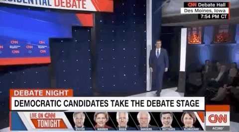 Democratic Debate Hello GIF by GIPHY News