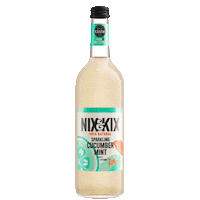 nixandkixnatural natural sparkling mint cucumber Sticker