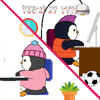 In Love Couple Sticker by Pudgy Penguins