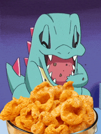 Pokemon Eating GIF by Southern Recipe Small Batch