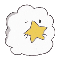 blowandbow star unicorn cloud fighting Sticker