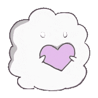 blowandbow heart unicorn cloud fighting Sticker