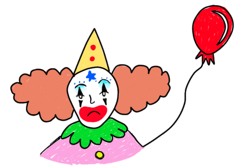 nenamoreton giphyupload sad clown payaso Sticker