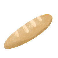 French Bread Eating Sticker