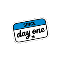 Day One Sticker Sticker by Long Story Short