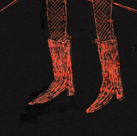 kiin animation woman smoking trash GIF