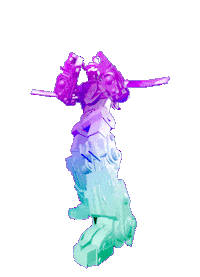 Beast King Golion Fight Sticker by MANGOTEETH