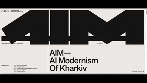 An example of AIM's web design