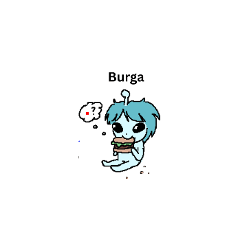 Burger Burga Sticker