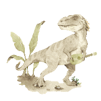 T-Rex Kids Sticker by dekornik