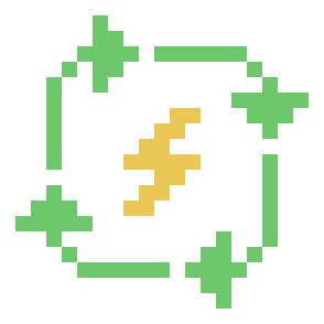 Power Go Green Sticker