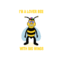 Bee Flying Sticker