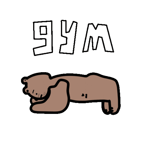 fartynrabbie giphyupload workout gym bear Sticker