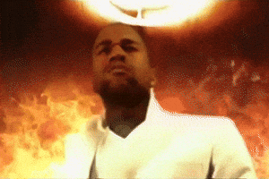 Jesus Walks Fire GIF by Kanye West
