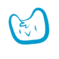 alejandrowl blue look head move Sticker