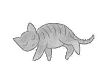 Manon-des-marrons cat chat rolling cat jadou Sticker