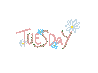 shadues pink blue flower green Sticker