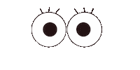 Eyes Looking Sticker by deinechristine