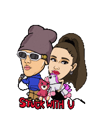 Ariana Grande Sticker by Justin Bieber