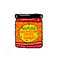 HomiahFoods food crispy malaysian sambal Sticker