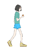 Girl Chilling Sticker