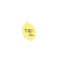 Tap Here Lemon Sticker by L'Optimisme
