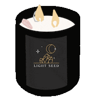 lightseed soy candles energy healing light seed candles light seed Sticker